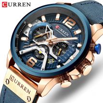 Relogio Masculino 2021 Orologi da uomo Top Brand di lusso da uomo Orologio da polso sportivo militare Orologio al quarzo in pelle erkek saat Curren 8329