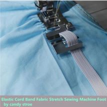 Heiße elastische Schnur Band Stoff Stretch Domestic Nähmaschine Teil Zubehör Fuß Presser # 9907-6 7YJ26-2