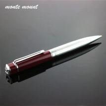 Penna diamantata di lusso Penna roller in argento Penne a sfera in acciaio metallico di alta qualità con custodia regalo originale Regali per forniture per ufficio