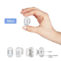 KERUI Mini rilevatore di allarme con sensore di movimento PIR wireless con base girevole magnetica per sistema di allarme di sicurezza domestica G18 W18