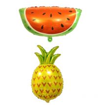 1 pieza de globo de aluminio de piña y sandía, venta al por mayor, globos de decoración para fiesta de cumpleaños para niños