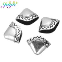 Juya 10 teile/los DIY Antike Silber Farbe Perle Caps Zubehör Für Handgemachte Pinsel Quasten Schmuck Machen Lieferungen