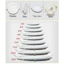 3W 4W 6W 9W 12W 15W 25W LED Deckenleuchte Einbau Küche Badezimmer Lampe AC85-265V LED Down Light Warmweiß/Kaltweiß + Treiber