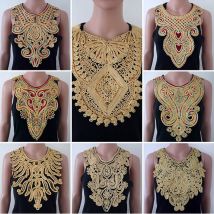 Schöner Spitzen ausschnitt Kragen, Kostüm dekoration, DIY Kleid Kleidung Applique, Bluse Spitze Stoff besatz, Nähen Zubehör