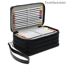 72 halter 4 Schichten Handliche PU Leder Schule Bleistifte Fall Große Kapazität Farbige Bleistift Tasche Für Studenten Geschenk Kunst Liefert