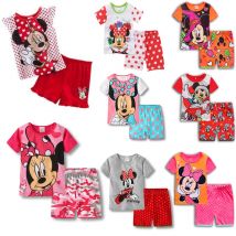 Neue Sommer Kinder Jungen Mädchen Kleidung Baby baumwolle Prinzessin Pyjamas Sommer Kurzarm Set