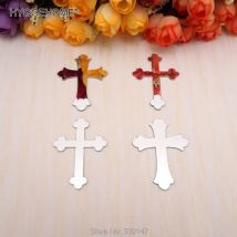 20 Stück Spiegel-Kreuz-Aufkleber, laserschneiden, Acryl-Kreuze, Hochzeit, Party, Gastgeschenke, Heimdekoration