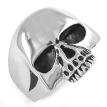 Mode Schädel Biker Ring Edelstahl Schmuck Klassische Silber Farbe Schwarz Gold Freimaurer Biker Schädel Ring Männer Frauen Kinder SWR0036