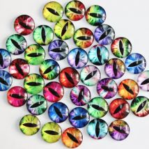 Onebeading 6 8 10 12 14 16 18 20 25 30 35 MM Zufällige Gemischte Spielzeug Puppen Augen Runde Glas Cabochon Flatback Foto DIY Machen K05522