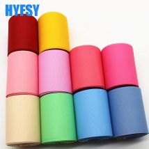 10 Yards 3' 75mm einfarbiges Band DIY handgefertigte Materialien Geschenkverpackung Kopfbedeckung Ripsband Doppelseitiges Ripsband