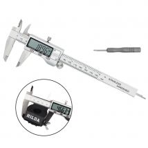 HILDA Mikrometer-Messwerkzeug, Messschieber, Edelstahl, digitaler Messschieber, 6 Zoll, 150 mm, Instrument Messschieber Paquimetro