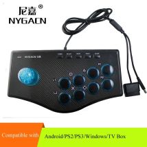 USB Arcade Fight Stick Street Fighting Joystick Gamepad-Controller für PS3 / PC / Android, USB PC Street Fighter Arcade Game