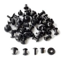 24 Stück Gürtelaufsätze Clips Holster Gürtelschlaufen Schraubensatz Chicago Schraube mit Unterlegscheibe für DIY Kydexscheide Handwerkzeugteile