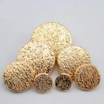 10 teile/los Marke hochwertige Metall goldene Knöpfe für Mantel Kleidung Anzug Verschluss Überzug Metall knöpfe Näh zubehör