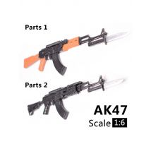 1:6 1/6 Action Figures AK47 Mg42 PKP Model Guns Toy Rifle Gun T800 Heavy Machine Guns + Bullet Belt Kids 12 inch Toys DIY Gift
