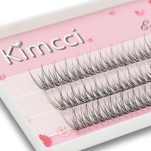 Kimcci 120 knoten/Fall Natur Individuelle Schwalbenschwanz Wimpern Verlängerung 3D Nerz Cluster Wimpern Berufs Ausgestelltes Wimpern Make-Up