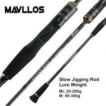 Mavllos Osoul Slow Jigging Rod mit Carbon M ML Tip, Köder 30-200g/80-300g 20-50LB Ultraleichte