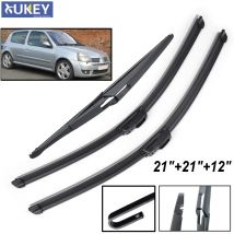Xukey Kit set spazzole tergicristallo anteriore posteriore per Renault Clio 2 2005 2004 2003 2002 2001 2000 1999 1998 21 "21" 12 "