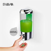 SVAVO 480 ml manueller Wand-Flüssigseifenspender, Händedesinfektionsmittel, Duschgel für Familienhotels, Badezimmerzubehör