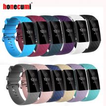 Honecumi Sport Bands For Fitbit Charge 3/4 Band TPU Smart Watch Strap Accessories Wristband For