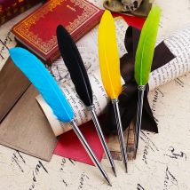Reizende Kawaii mini feder geschenk kugelschreiber farbe quill kugelschreiber Schule Bürobedarf