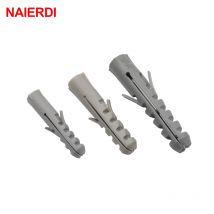 NAIERDI 50 sztuk 5-8mm śruby M5-M8 gumowa rura rozporowa płaski okrągły łeb śruba samogwintująca rura nylonowa ściana sprzęt do drewna narzędzie