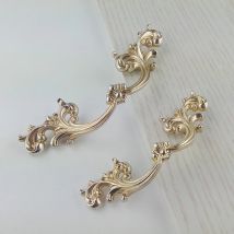 Antik Silber klassische Möbel Hardware Griff Küchenschränke Schiebetür Schublade Kleiderschrank Schrank Kommode Griff Zugknopf