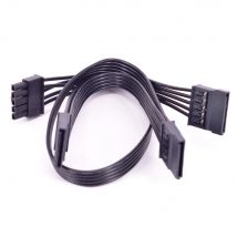 Für Cooler Master GM Serie G750M G650M G550M Modulare NETZTEIL 5 Pin zu 3 Ports SATA Gerade Rechtwinklig Power versorgung Kabel