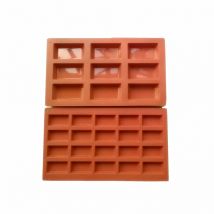 Silikon form für französisches Dessert, Back werkzeug, rotes Dessert werkzeug, Antihaft, Finanz form, 9 Hohlraum, 20 Hohlraum, 2 PCs pro Set