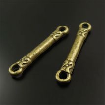 GraceAngie 38384 Antiqued Bronze Vintage Legierung Stick Anhänger Anschluss charme Zubehör Mode Schmuck Zubehör 40 stücke