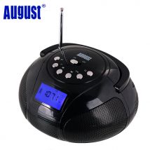 August SE20 Radio reloj despertador portátil con Altavoz Bluetooth Mini MP3 sistema estéreo con tarjeta SD/USB/AUX 2x3 W altavoces de alta fidelidad