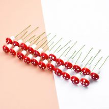 20PCS Künstliche Pflanze Schaum Falsche Pilz Hause Schlafzimmer Dekoration Hochzeit DIY Brosche Geschenk Box Sammelalbum Weihnachten Kranz