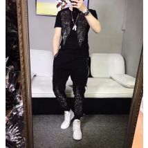 Modedesign Anzug Sportswear zweiteilige Sets Baumwolle hochwertige Herren Trainings anzug