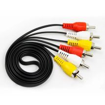 1 stücke 3 RCA zu RCA Audio Video Kabel Stecker Auf Stecker 3RCA Zu 3RCA Audio Video AV Kabel kabel Draht Für DVD TV (94.5 cm)