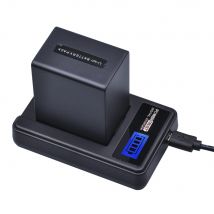1 Stücke 4500 mAh NP-FV100 NP FV100 NPFV100 FV100 Akku + LCD USB Ladegerät für SONY NP-FV30 NP-FV50 NP-FV70 SX83E SX63E FDR-AX100E
