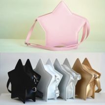 Lolita Mini Star Crossbody Messenger Handtasche Schulter Tasche PU Leder Süße Form Tote Geldbörse