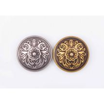20X 20*20mm Antik Messing/Silber Western Cowboy Blume Conchos Knopf Für Sättel Kopfstall Zaumzeug Lederhandwerk Dekor