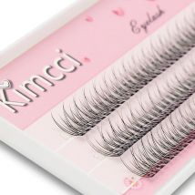 Kimcci 120 sztuk Premium Mink indywidualne przedłużanie rzęs w kształcie jaskółczego ogona naturalne