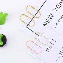 TUTU Werksversorgung 25 Stück/15 Stück 50 x 20 mm große Büroklammern, 5 Farben erhältlich, große, breite Büroklammern im Angebot H0180
