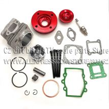 44mm cilindro Assy grande foro 44-6 Kit Set 2 scanalature per 47cc 49cc Mini Dirt ATV Pocket bike Minimoto