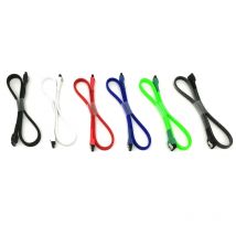 Angitu SATA 3.0 Datenkabel 180 Grad SATA-Kabel ummantelt 6 GBit/s Festplatte SSD-Adapter für Festplatten