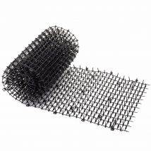 400 cm große Garten-Katzenkotmatte – Katzen- und Hundeabwehrmatte aus Kunststoff mit Spikes, die Katzen und Hunde vom Graben abhält