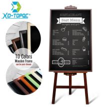 60*90cm Restaurant Menü Tafel Magnetische Tafel Kiefer MDF Holz Rahmen Schwarz Nachricht Boards Mit Staffelei Fabrik Direkt Verkauf