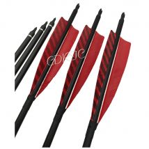 6/12 stücke 26/28/30/32 zoll Carbon Pfeile Wirbelsäule 500 600 Mit Ersetzen Pfeilspitze Für Recurve bogen Jagd Bogenschießen