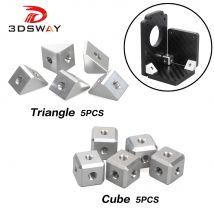 3DSWAY 5 teile/los 3D Drucker Teile M3 Schraube Mutter Halterung Befestigungs Block Blatt Openbuild Aluminium Block Dreieck Cube DIY Zubehör