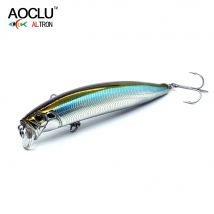 AOCLU Seabass Killer Wobbler galleggiante 105mm 17.9g 0.1-0.5m Esca dura Minnow Jerk Richiamo di pesca Trasferimento di peso Ganci per lancio lungo
