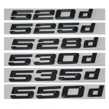 Matte Black 520d 525d 528d 530d 535d 550d Rear Boot Trunk Lid Letters Emblems Badges for BMW 5 Series E39 E60 E61 F10 F11