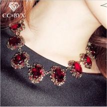 CC Vintage Halsketten Für Frauen Übertreibung Halsketten Anhänger Schlüsselbein Kette Luxus Schmuck Anhänger Zubehör CCN168b