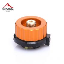 Outdoor Camping Hiking Stove Burner Adapter Split Type Furnace Converter Connector Auto-off Gas