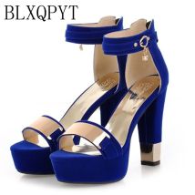 2017 Zeitlich begrenzte Echt Mode Tenis Feminino Plus Große Größe 34-43 Sandalen Damen Dame Mode Schuhe High Heel Frauen Pumpen T865